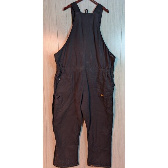 Berne Heritage Insulated Duck Bib Overall Men 4XL Reg B415BK 62 Waist Distressed - Picture 4 of 11